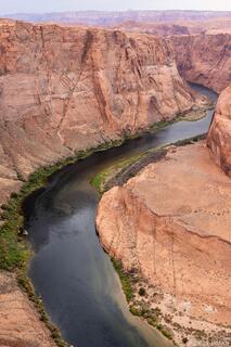 Colorado River, Grand Canyon, aerial canyon view, river bend, red rock cliffs, canyon landscape, southwest photography, Colorado River photography, desert river