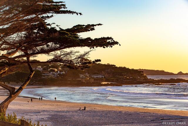 Evening at Carmel Beach print