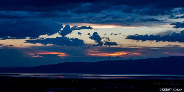 Stormlight Over Utah Lake print