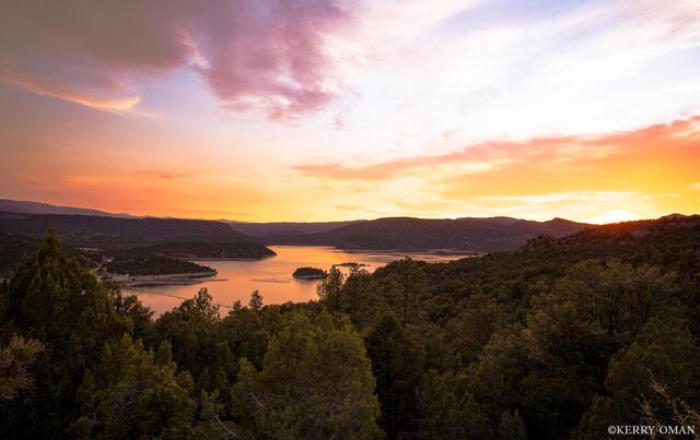 Flaming Gorge Sunset print