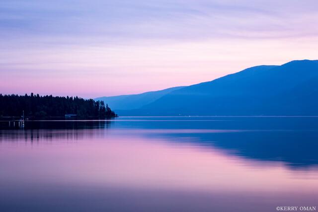 Pastel Morning on Flathead Lake print