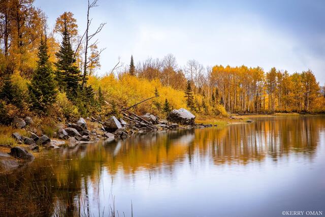 October Reflection print
