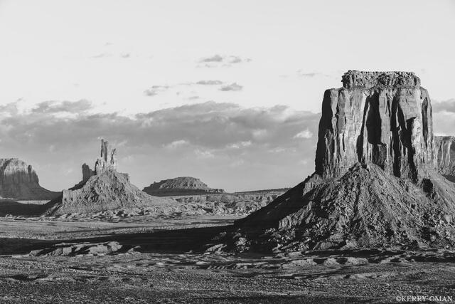 Stone Horizon in Black and White print