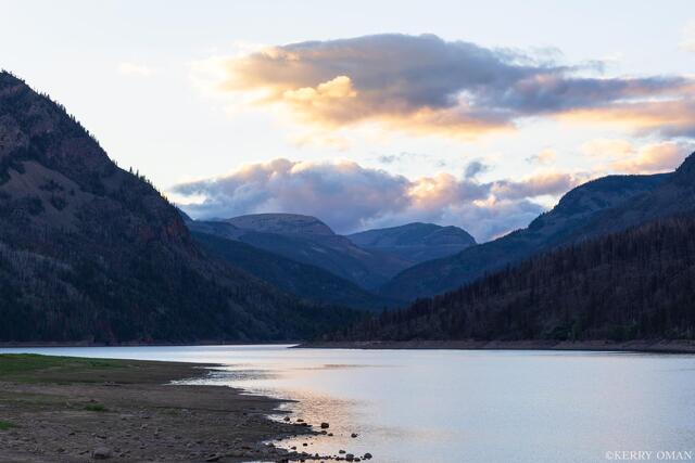 Last Light at Moon Lake print
