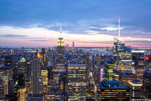 Twilight Over Manhattan print