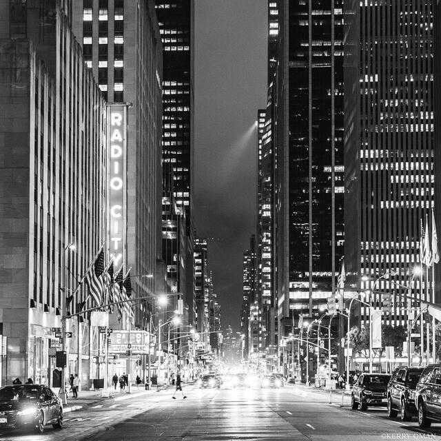 Lights on Sixth print