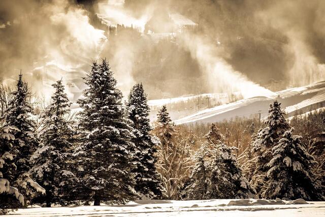 Snowfall and Steamlight print