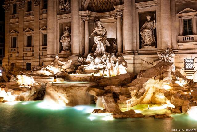 Golden Waters of Trevi print