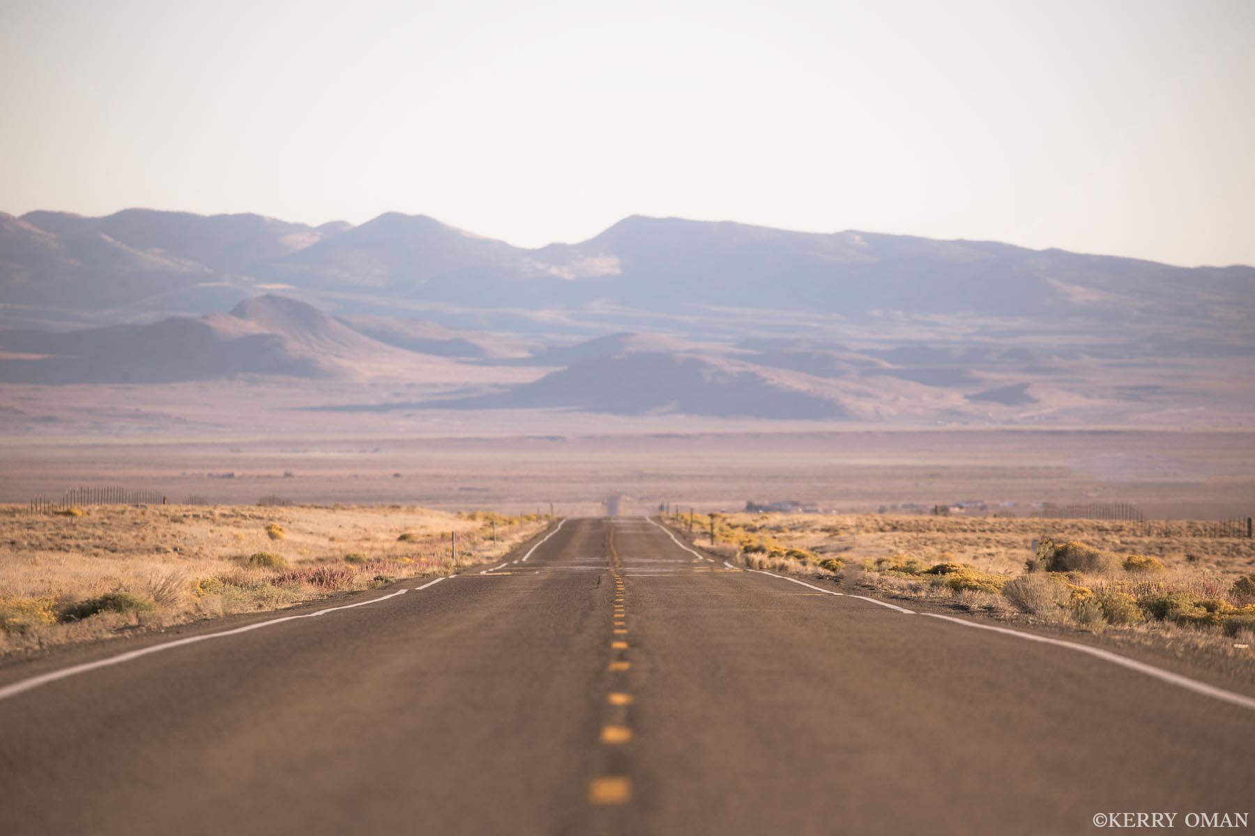 Line to the Horizon A two-lane highway stretches endlessly across Utah’s west desert, drawing the eye toward distant mountains softened by...